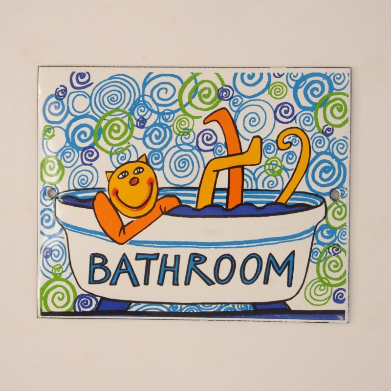 Πινακίδα BATHROOM