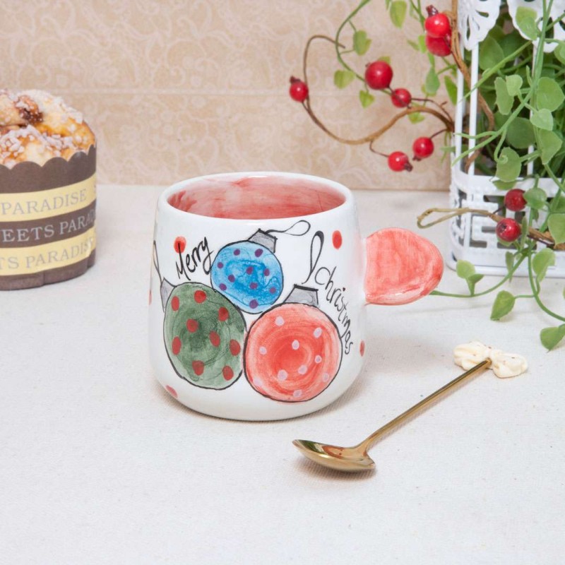 Κούπα κεραμική χριστουγεννιάτικη