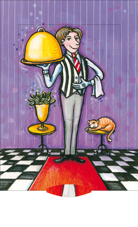 Ζωντανή κάρτα "Σερβιτόρος"