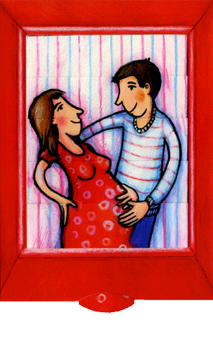 Ζωντανή κάρτα "Ευλογημένοι με παιδί"