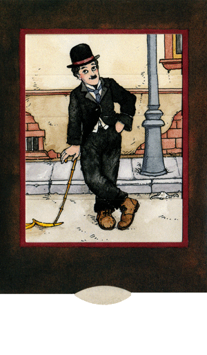 Ζωντανή κάρτα "Τσάρλι Τσάπλιν"